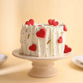 Red Velvet Eggless Anniversary Cake